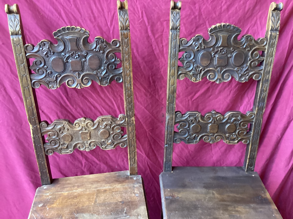 Paire de chaises style 17ème-photo-3
