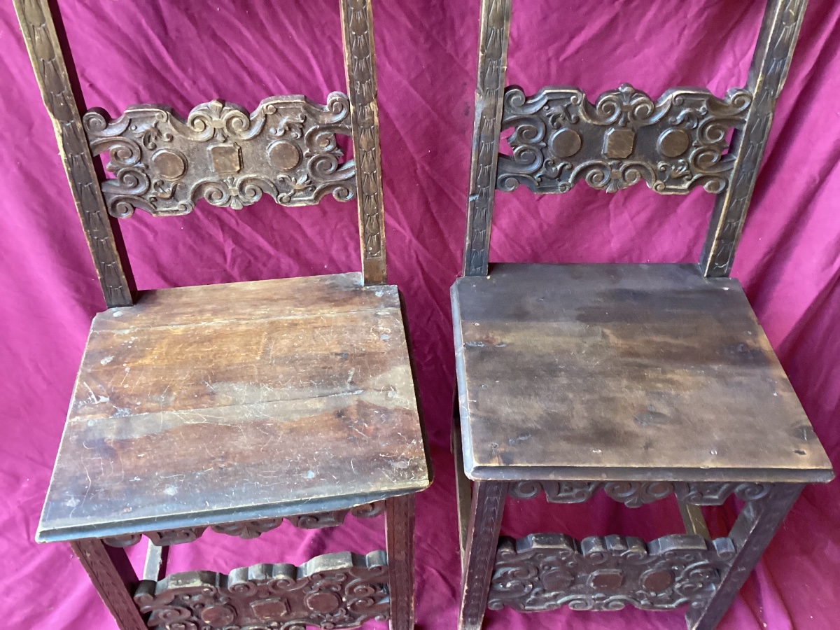 Paire de chaises style 17ème-photo-4