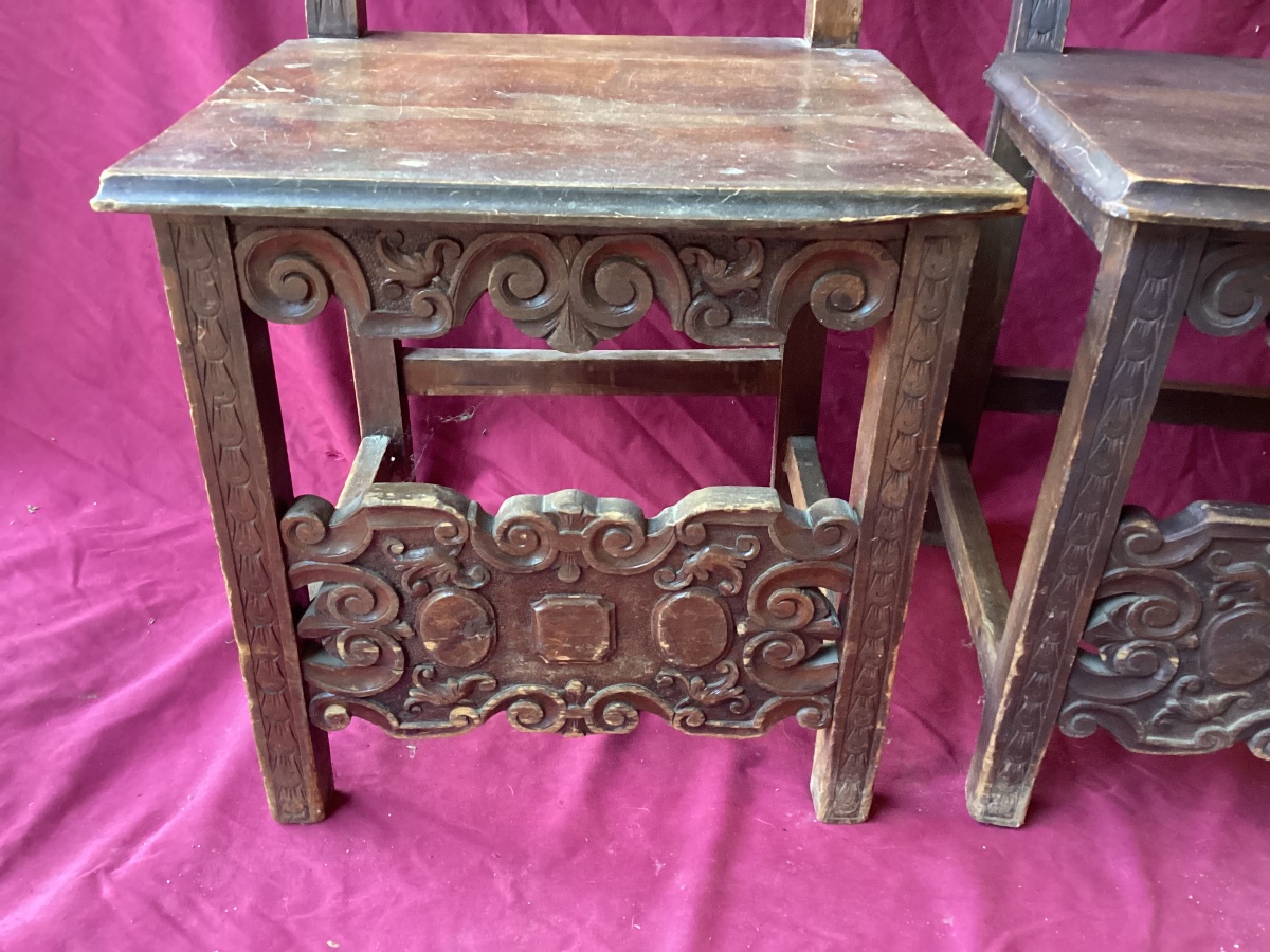Paire de chaises style 17ème-photo-1