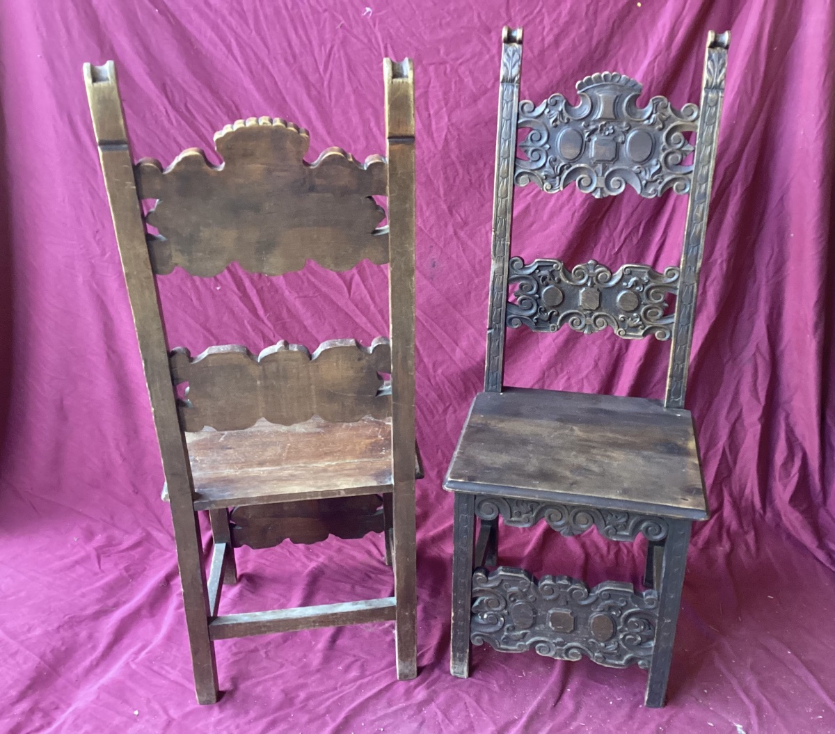 Paire de chaises style 17ème-photo-7