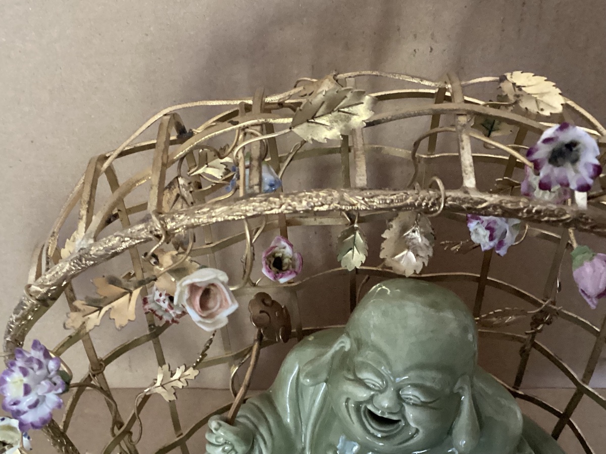 Louis XV Candleholder With Buddha Motif -photo-3
