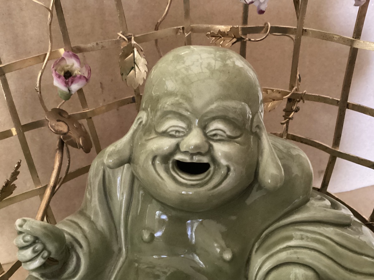 Louis XV Candleholder With Buddha Motif -photo-3