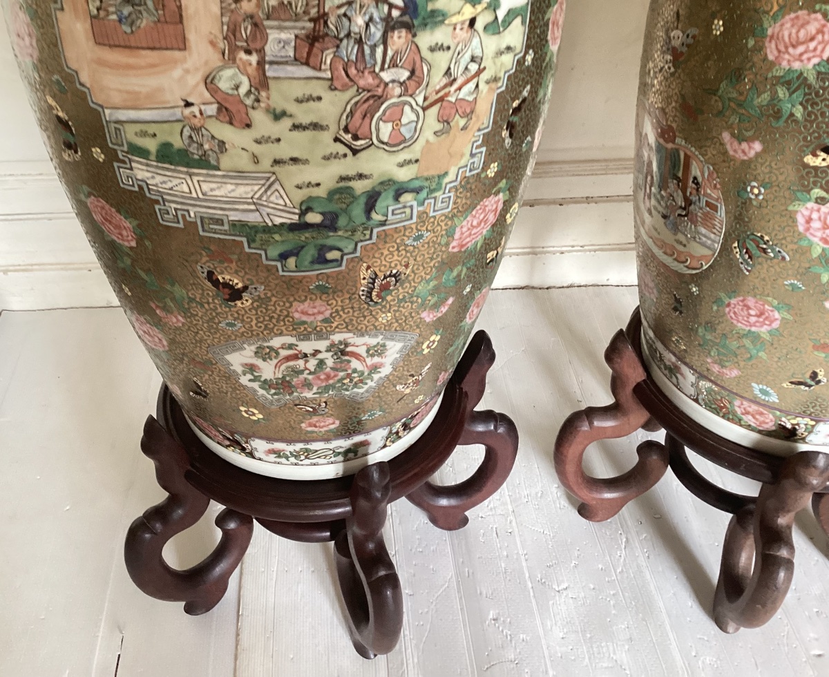 Importante paire de vases chinois -photo-4