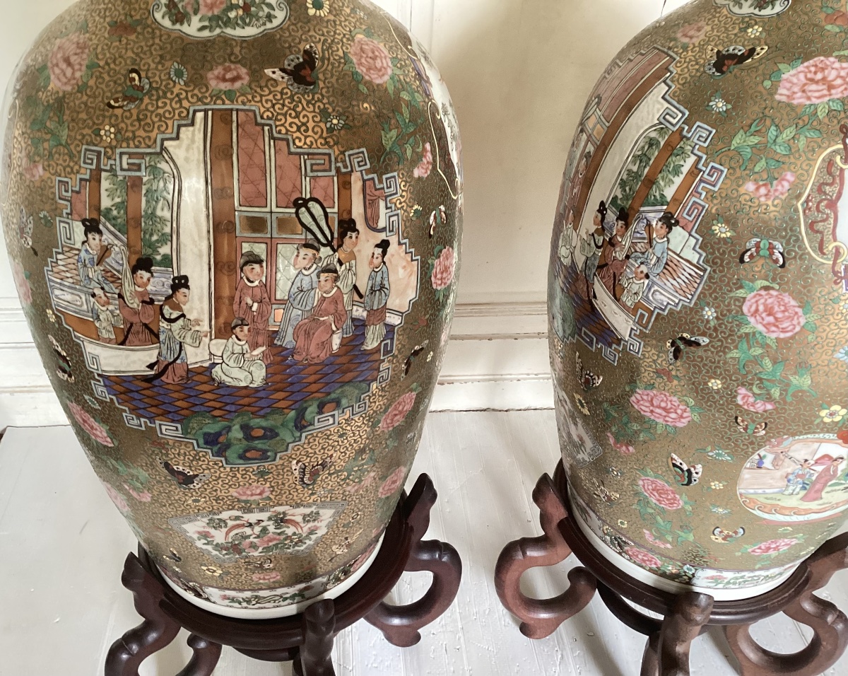 Importante paire de vases chinois -photo-3