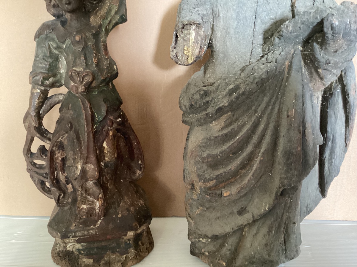 Deux statues anciennes -photo-2