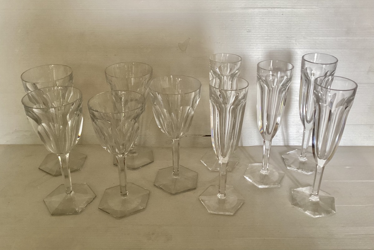 Set Of Ten Baccarat Glasses -photo-5