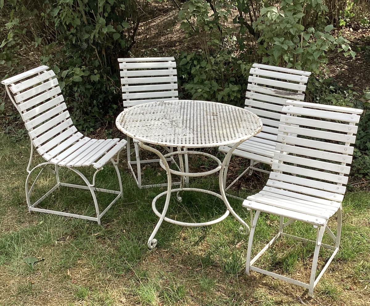 19th-century Garden Furniture Set -photo-2
