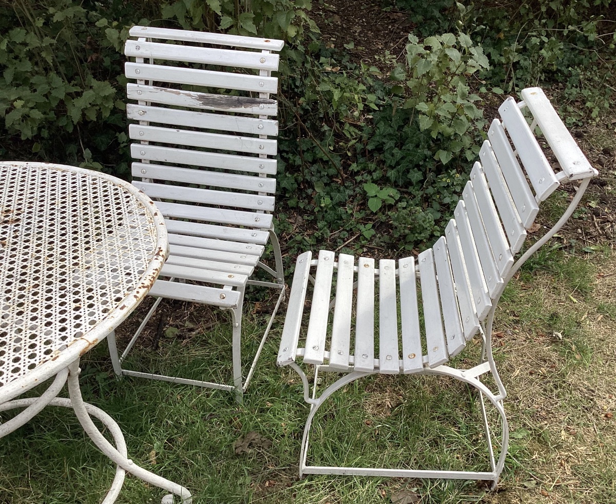 19th-century Garden Furniture Set -photo-3