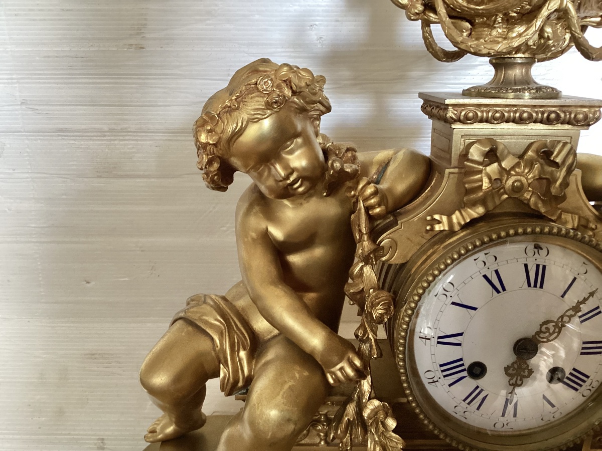 Pendule Louis XVI 19ème -photo-3