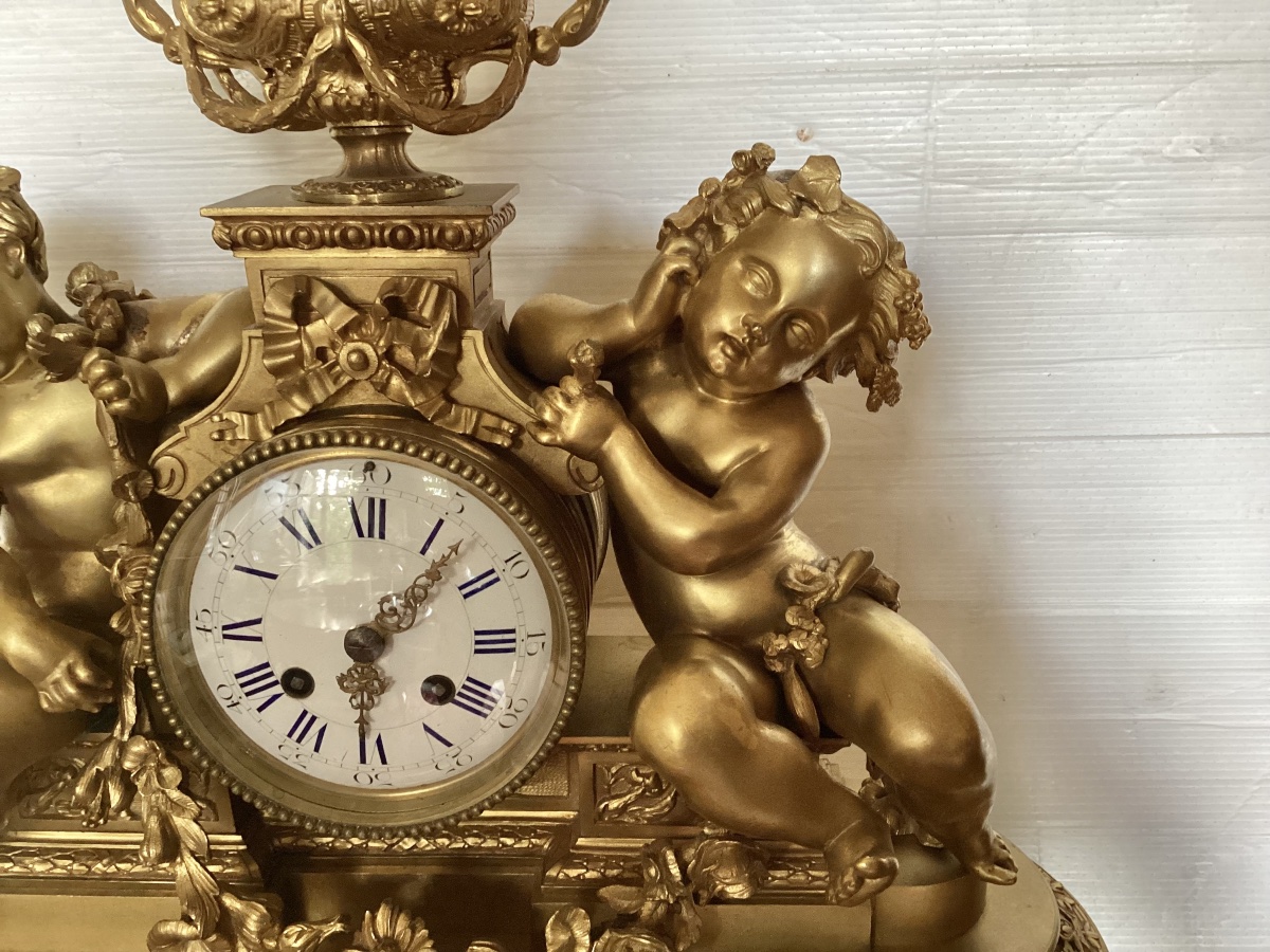 Pendule Louis XVI 19ème -photo-4