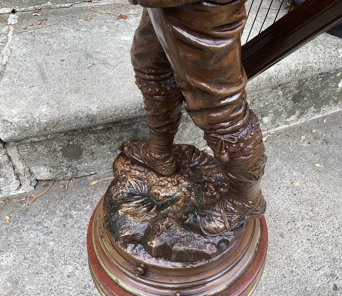 Important bronze signé-photo-1