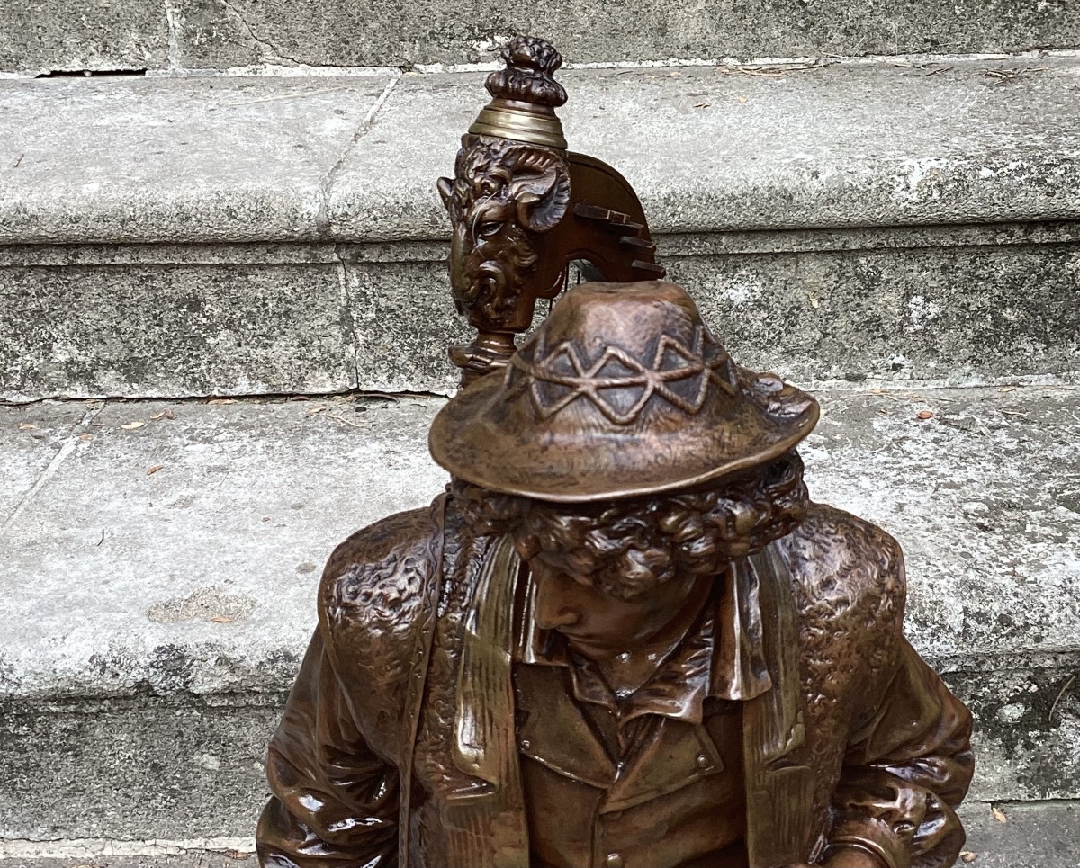 Important bronze signé-photo-4