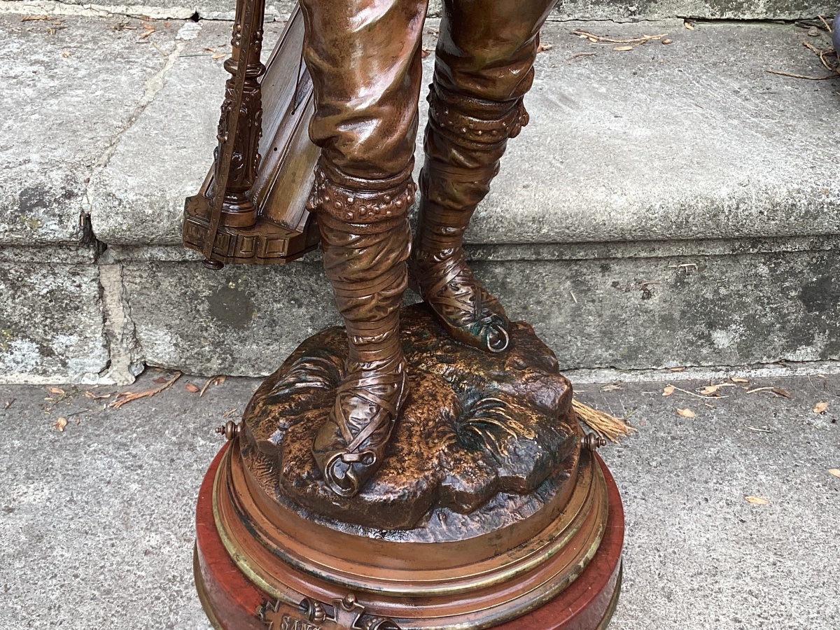 Important bronze signé-photo-7
