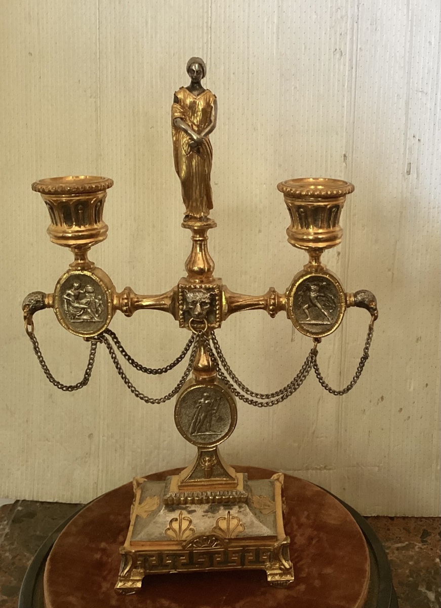 Garniture de cheminée 19ème -photo-2