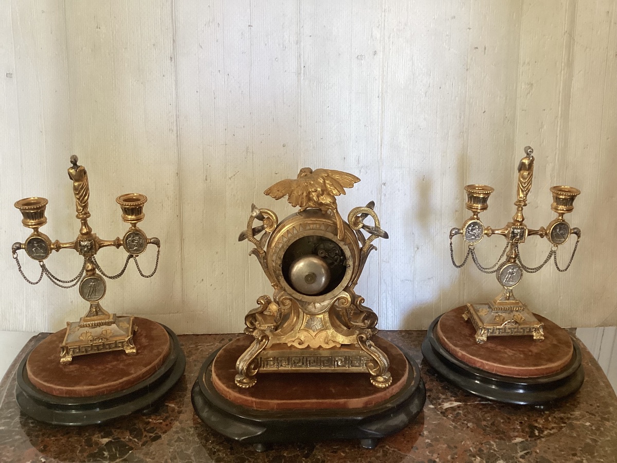 Garniture de cheminée 19ème -photo-5