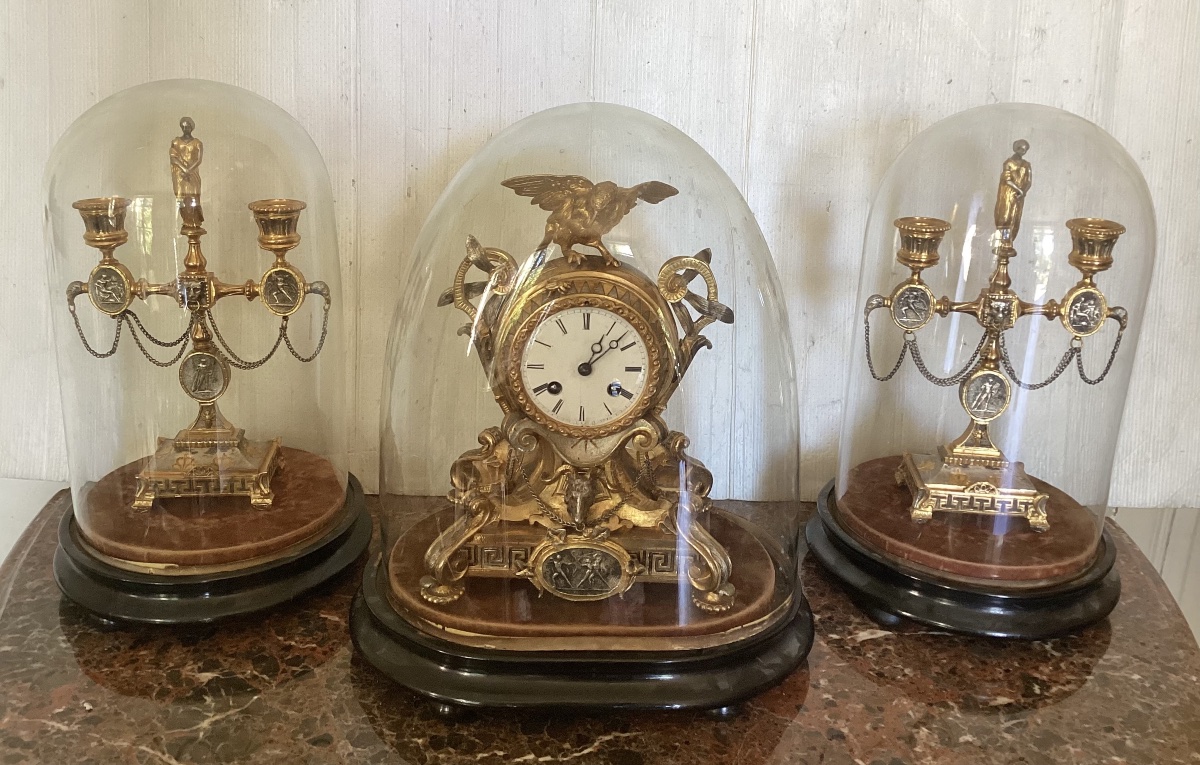 Garniture de cheminée 19ème 
