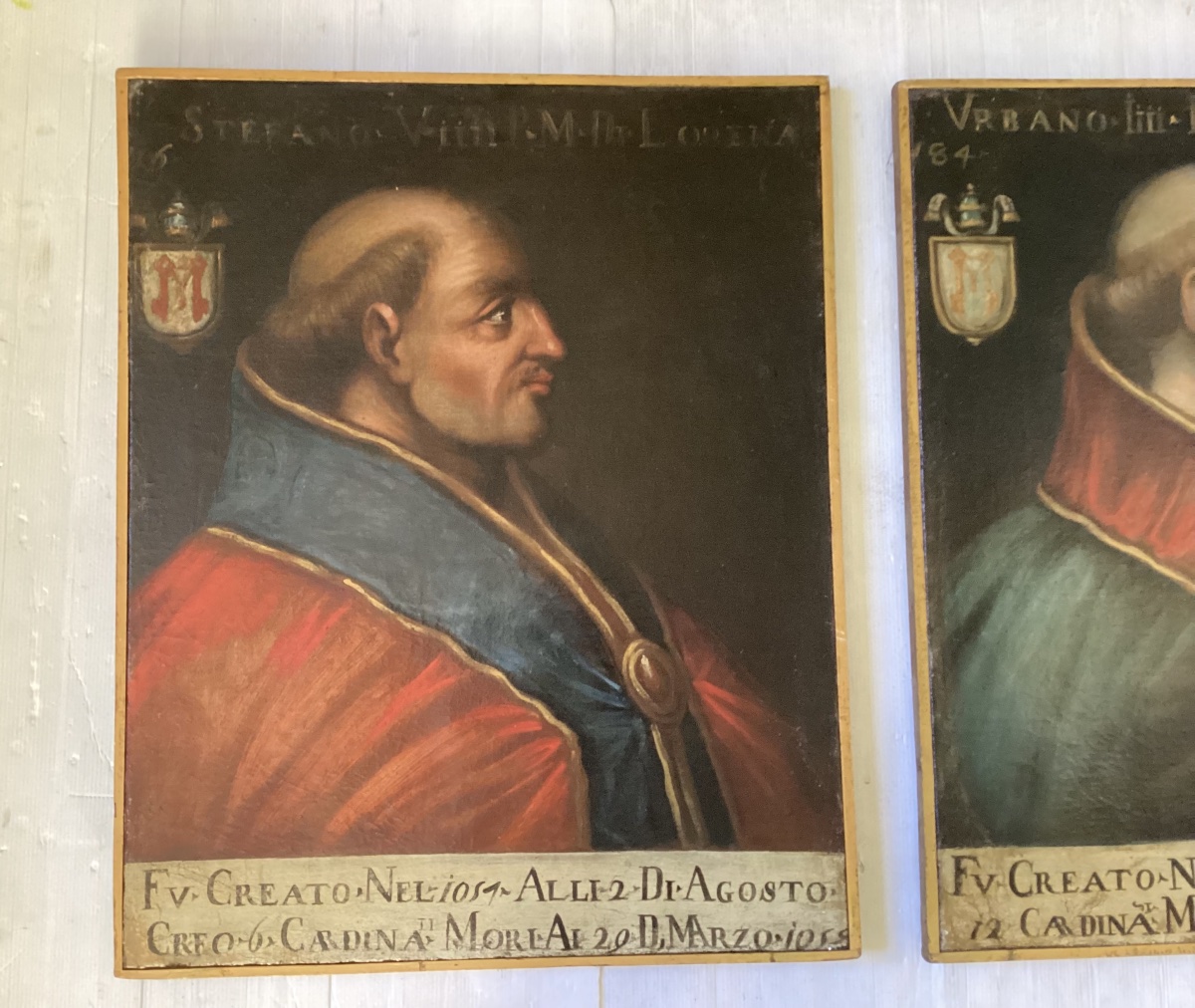 Paire de portraits de pape-photo-2