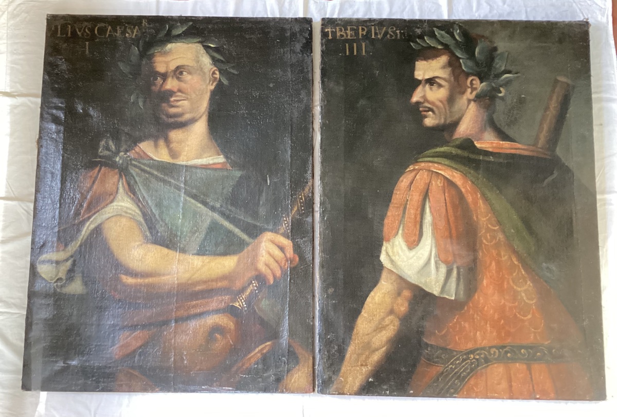 Pair Of Portraits Of An Emperor From The Early 17th Century