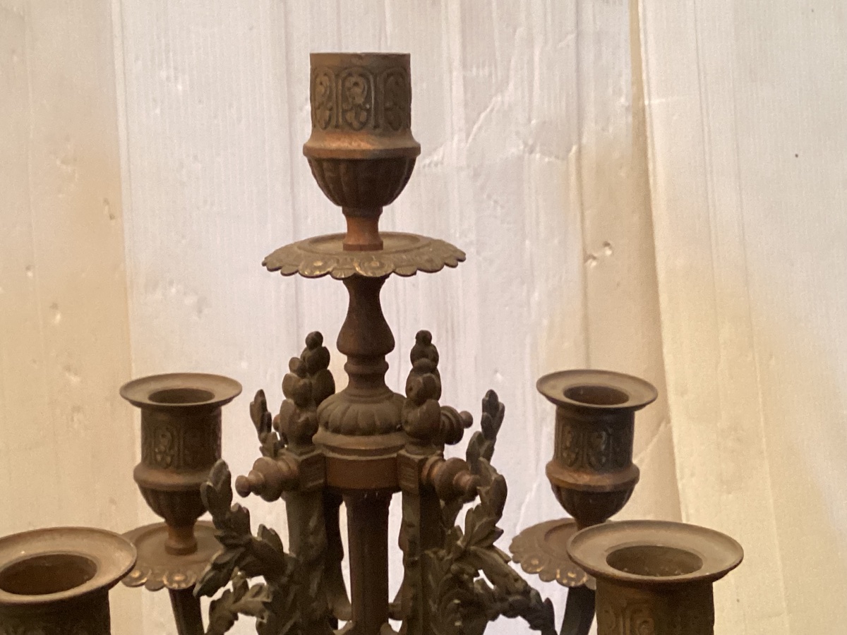 Garniture de cheminée Louis XVI -photo-2