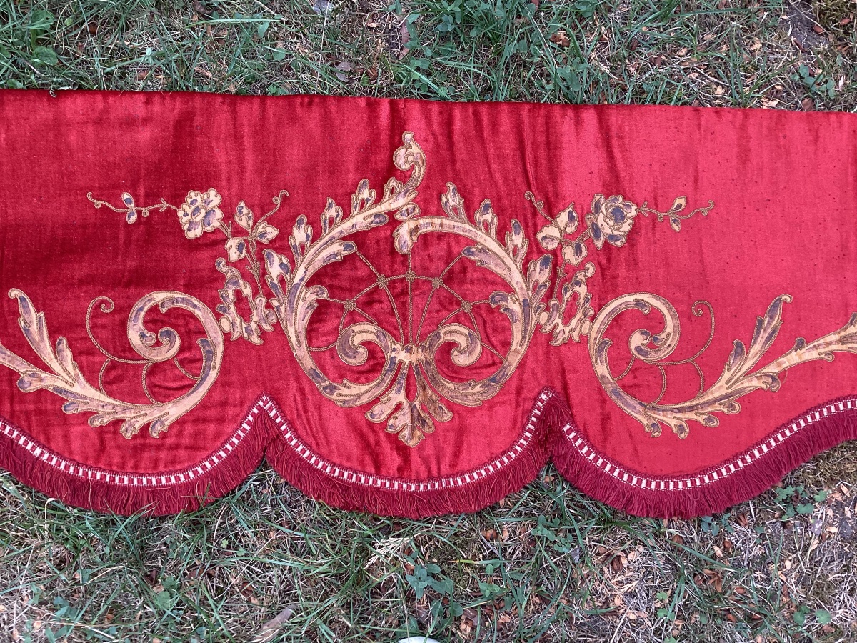 Portière velours rouge Nap.III-photo-4
