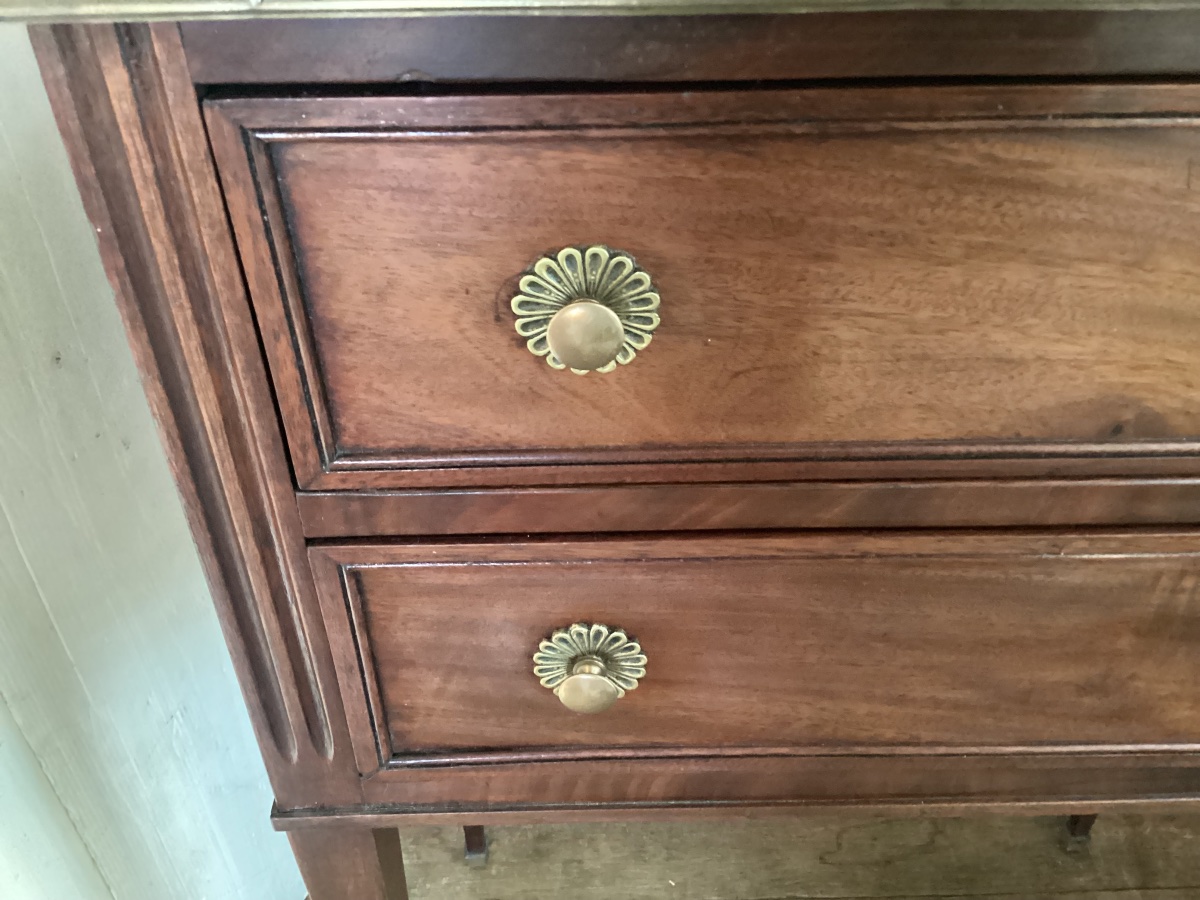Two-drawer Louis XVI Entryway Chest Of Drawers -photo-1