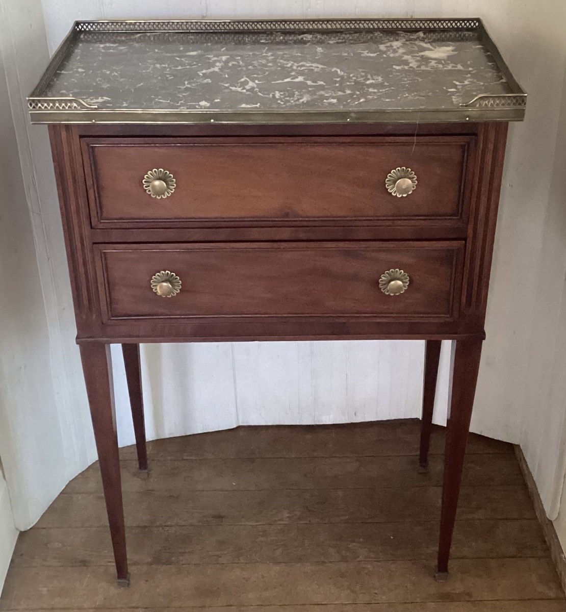 Two-drawer Louis XVI Entryway Chest Of Drawers 
