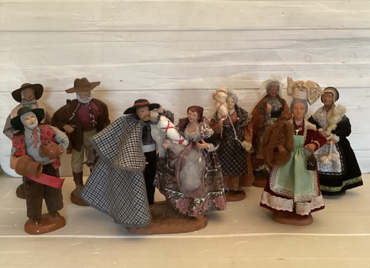Santons en terre cuite 20ème