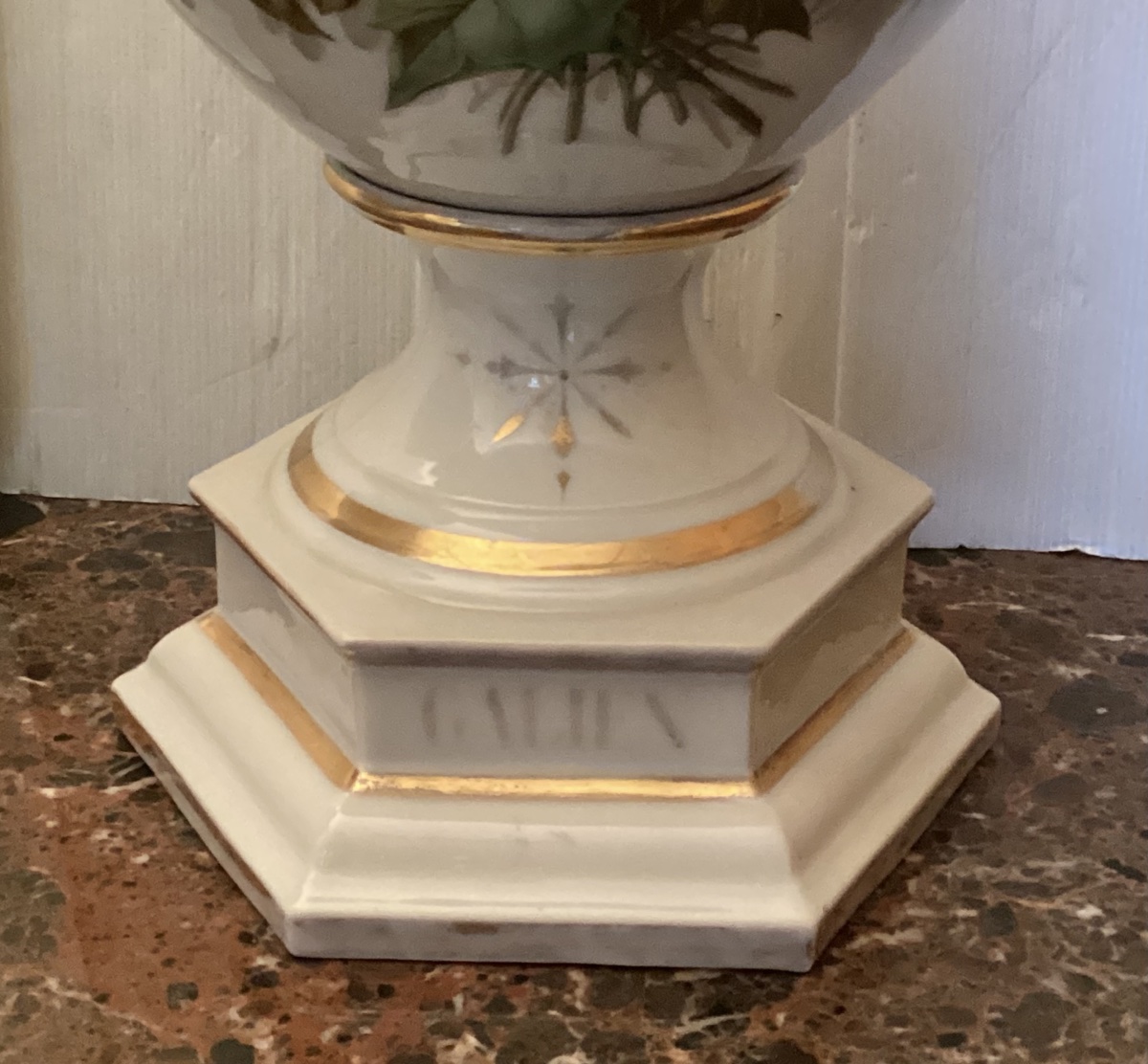 Importante paire de vases en vieux Bruxelles -photo-4