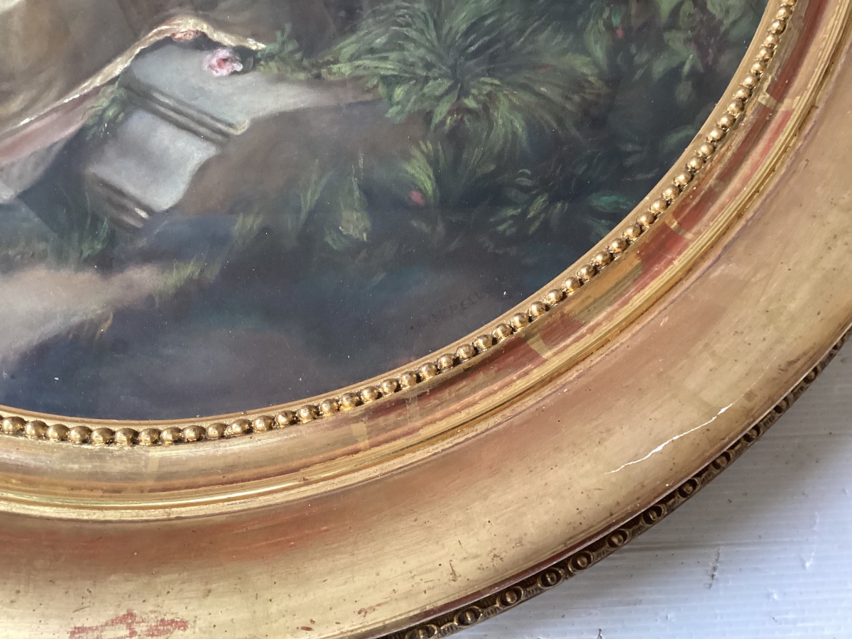 Important 19th-century Signed Pastel-photo-6