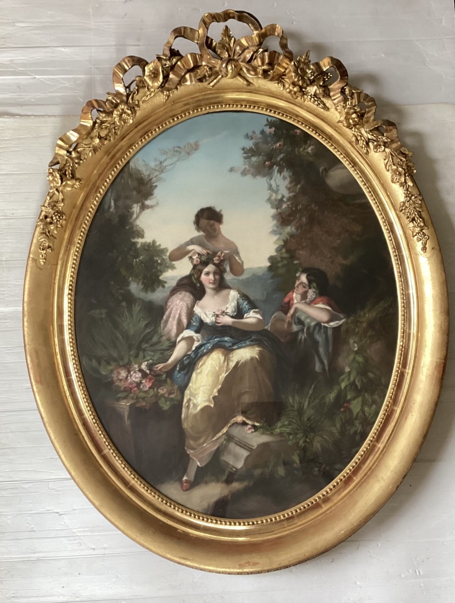 Important 19th-century Signed Pastel