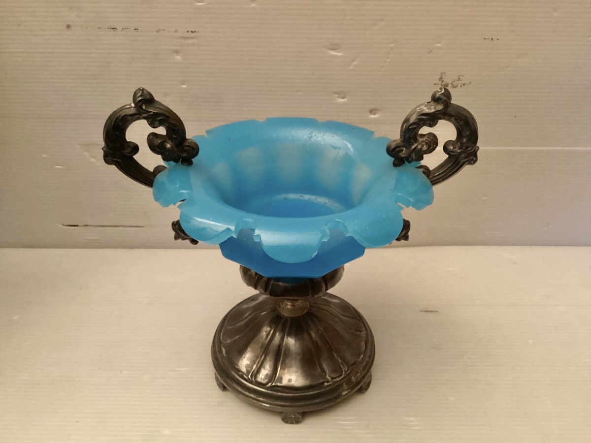 Coupe en opaline Restauration -photo-2