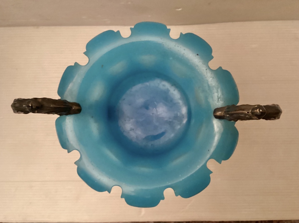 Coupe en opaline Restauration -photo-1