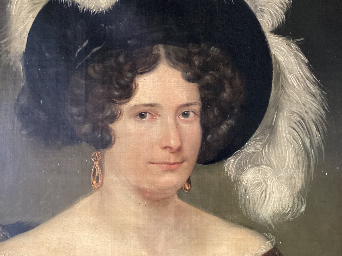 Portrait d’une dame de qualité dans l’esprit du 17ème -photo-1