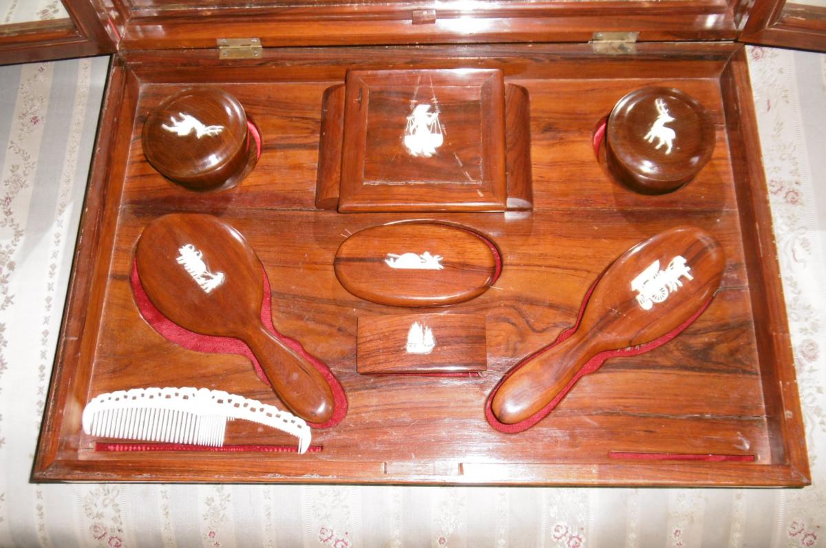 Dresser Box In Rosewood And Ivory-photo-1