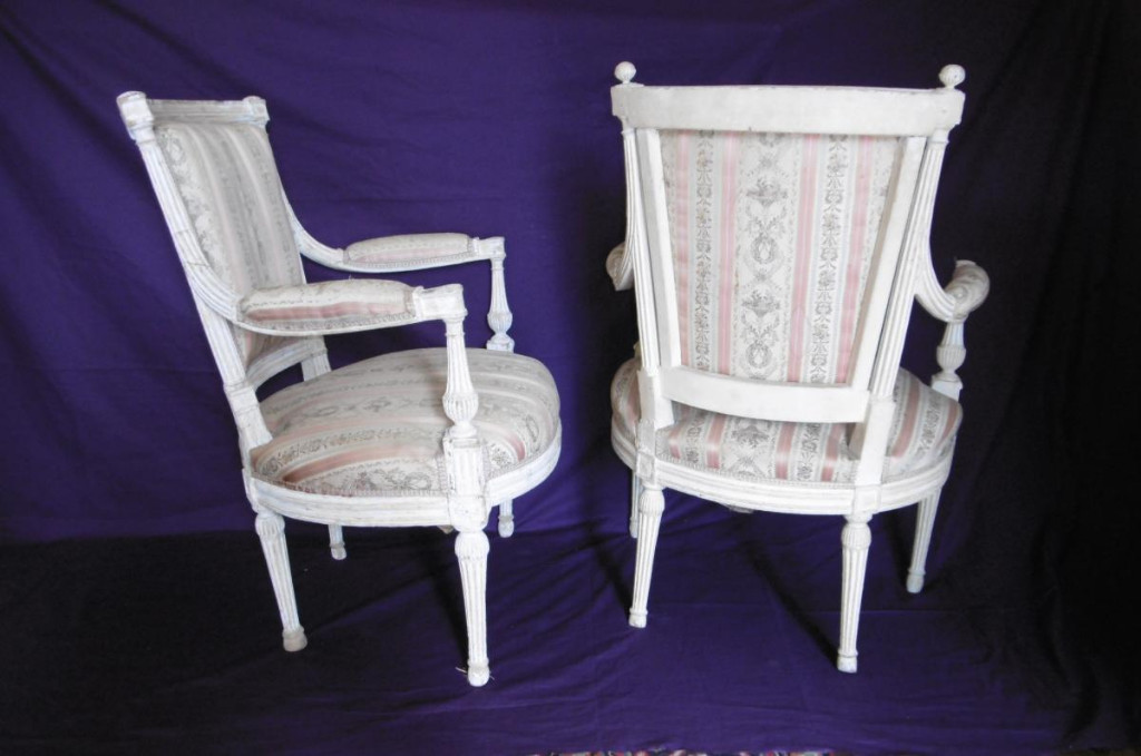 Pair Of Armchairs Louis XVI-photo-2
