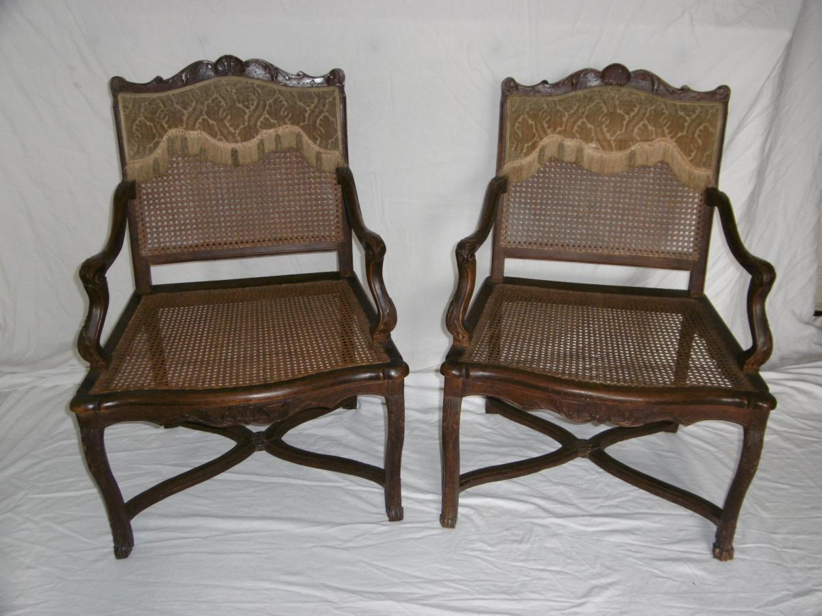 Pair Of Armchairs Regency Period-photo-3