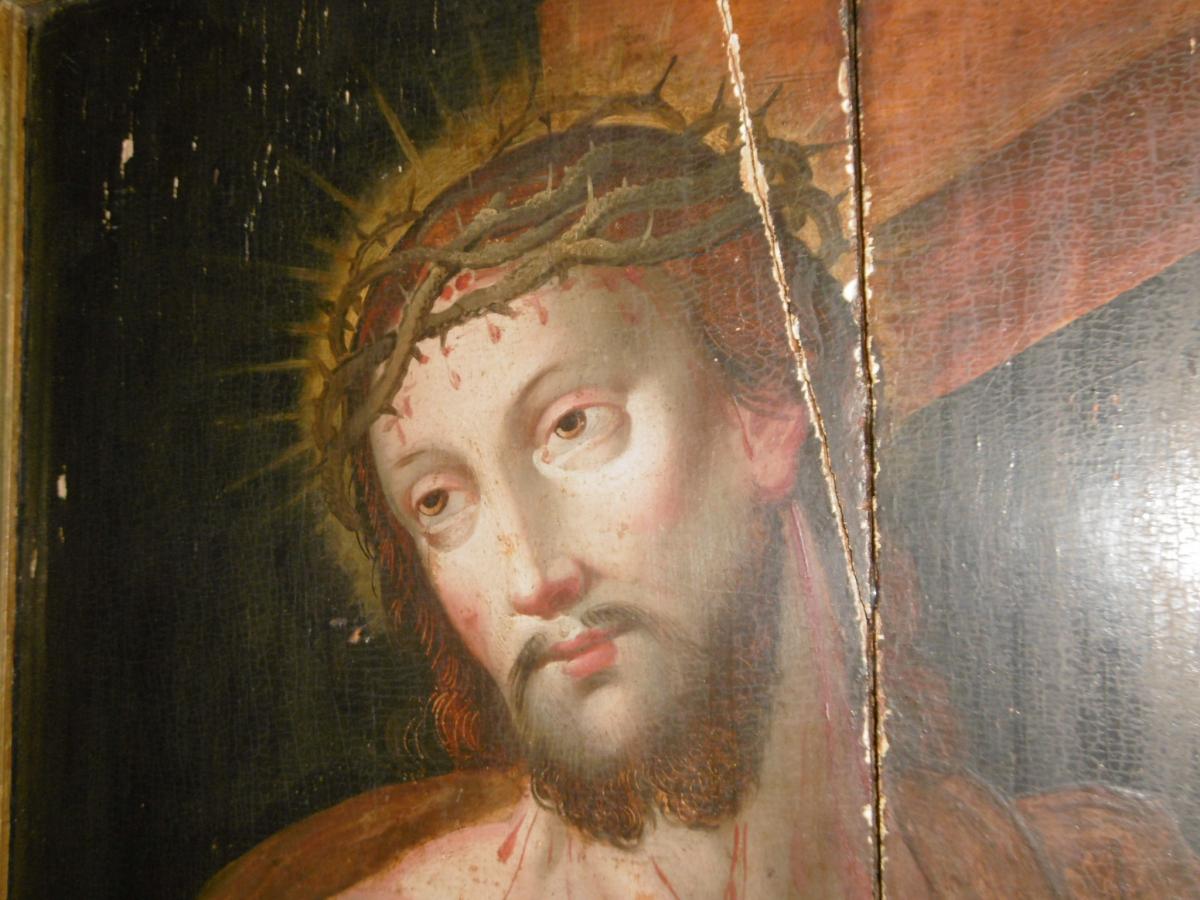 "Christ Portant Sa Croix" XVIIème-photo-2