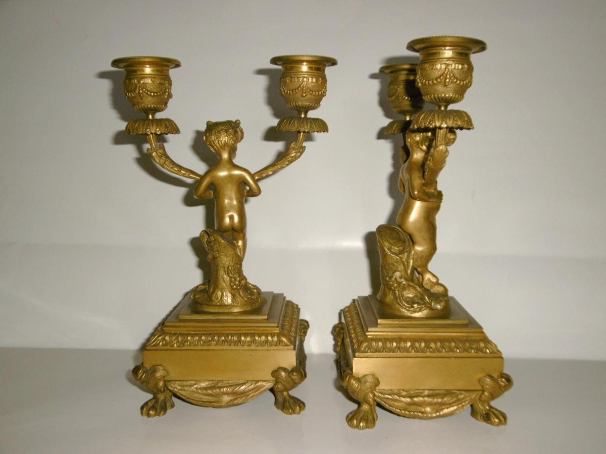 Garniture En Bronze Doré-photo-6