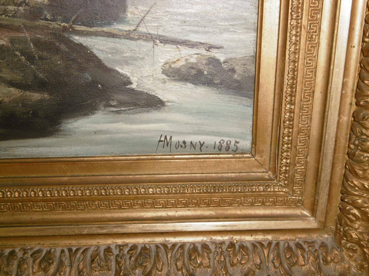 Tableau Signé H.Mosny-photo-3