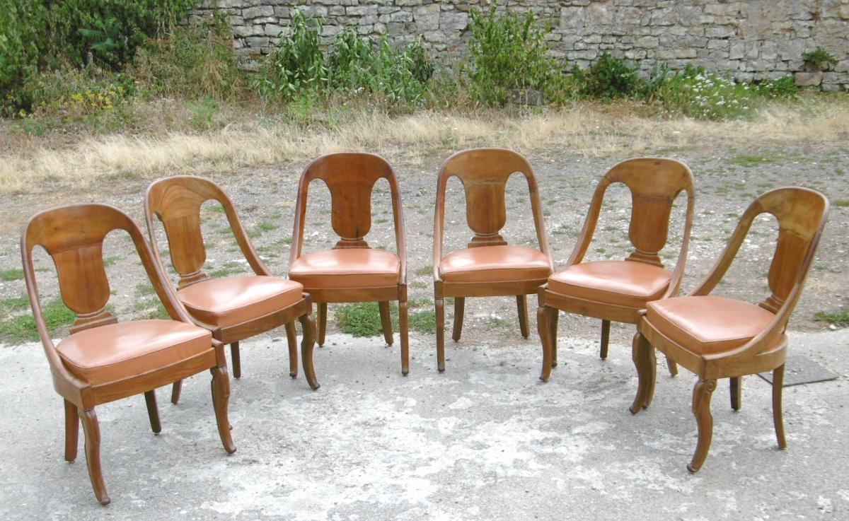 Series Of Six Chairs Gondolas Restoration Period