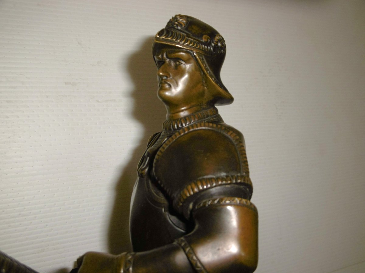 Bronze Statue De Cavalier-photo-4