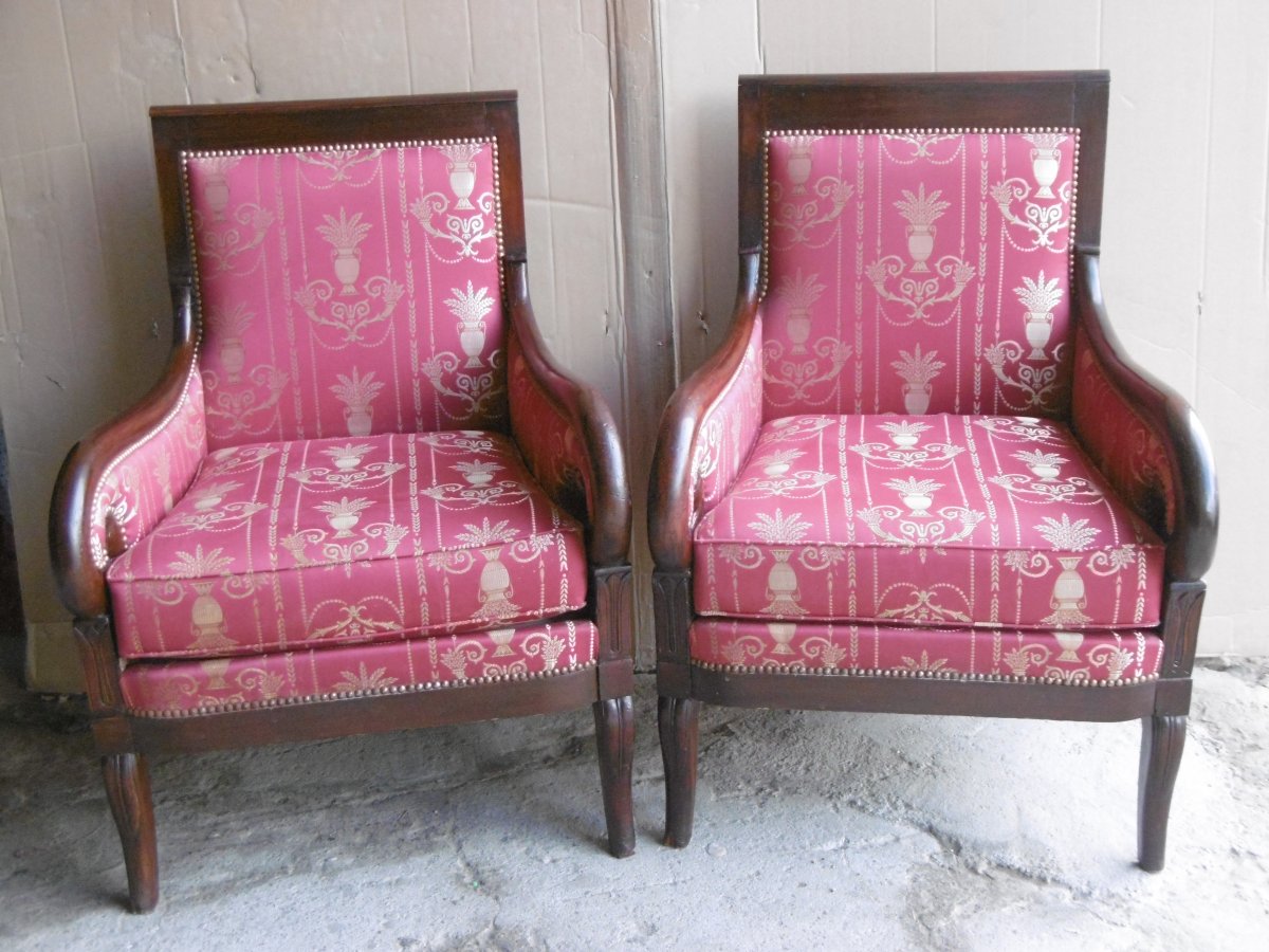 Pair Of Bergeres Restoration-photo-6