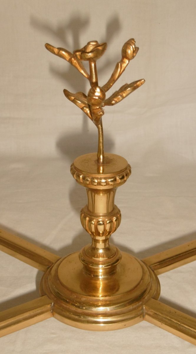 Pedestal Table In Gilt Bronze-photo-1