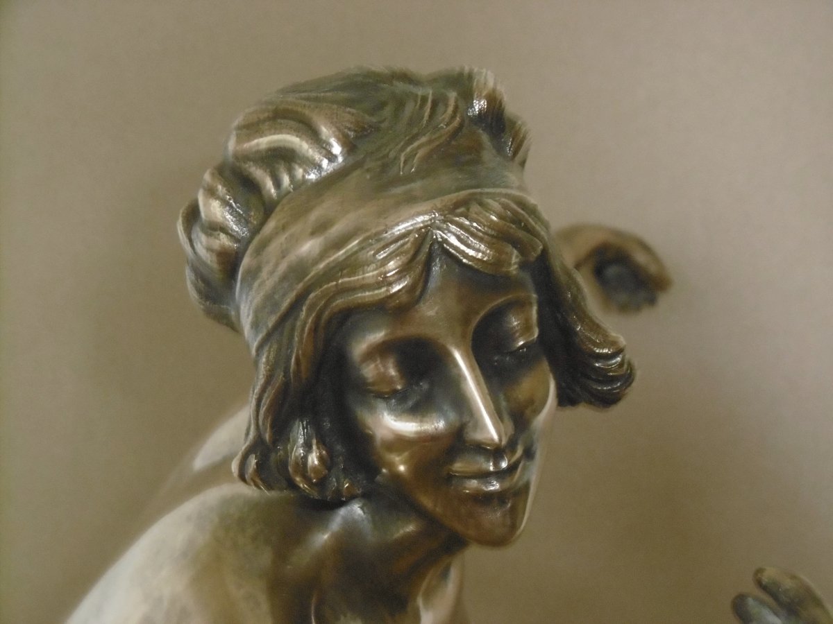 Art Deco Silver Bronze-photo-2