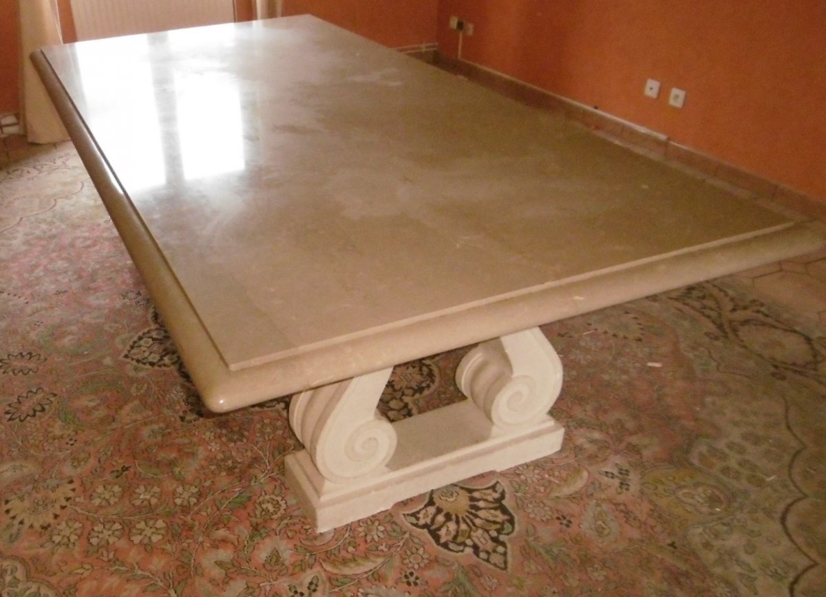 Marble And Stone Table By Charles Moreux-photo-2