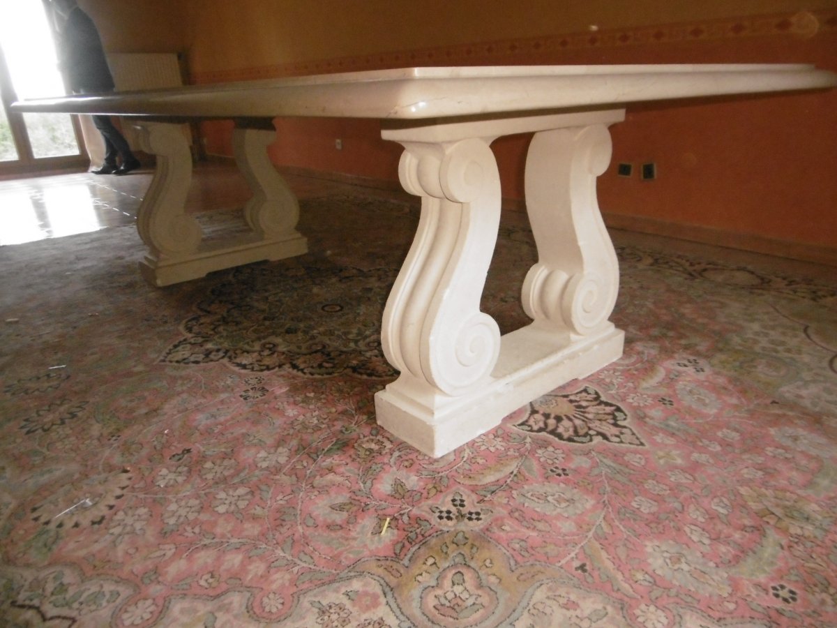 Marble And Stone Table By Charles Moreux-photo-3