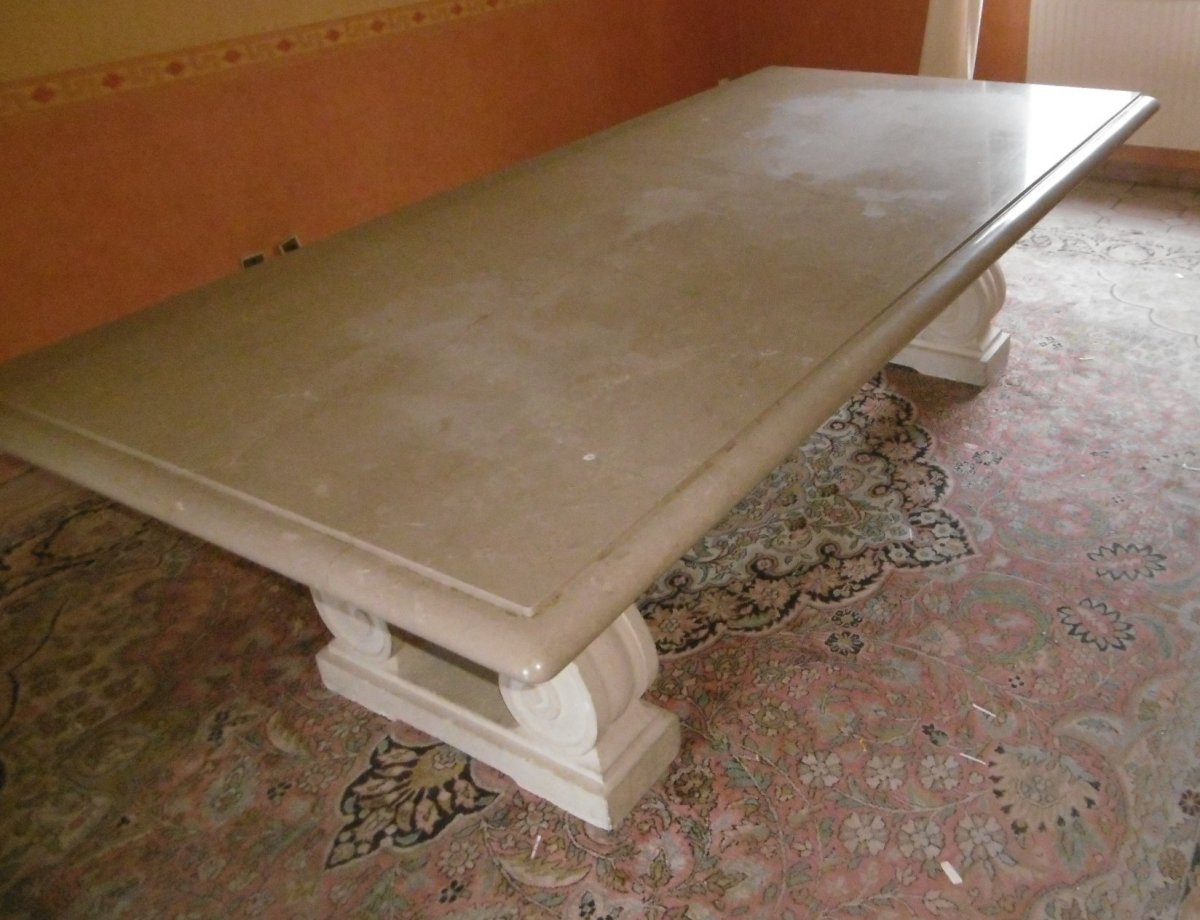 Marble And Stone Table By Charles Moreux