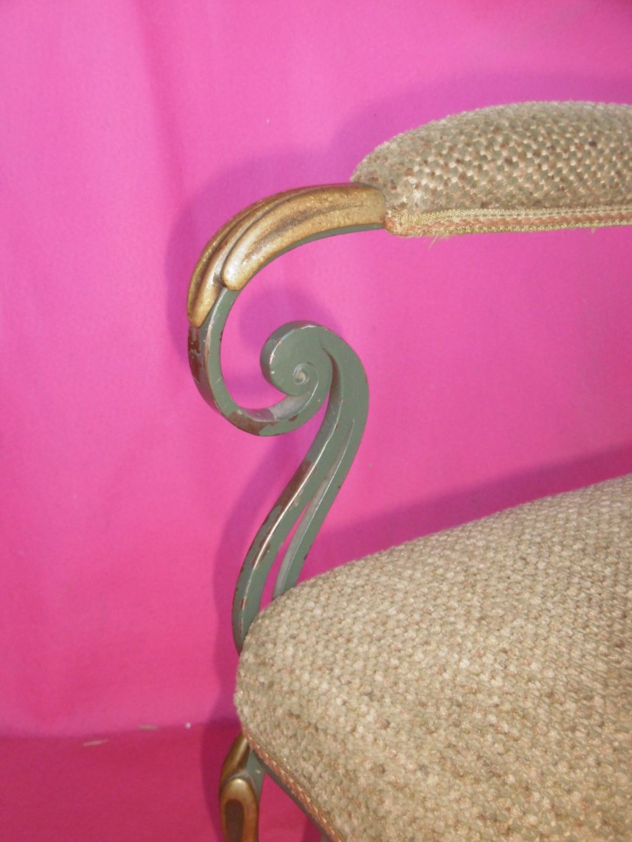 Quatre Fauteuils En Fer Forgé-photo-2