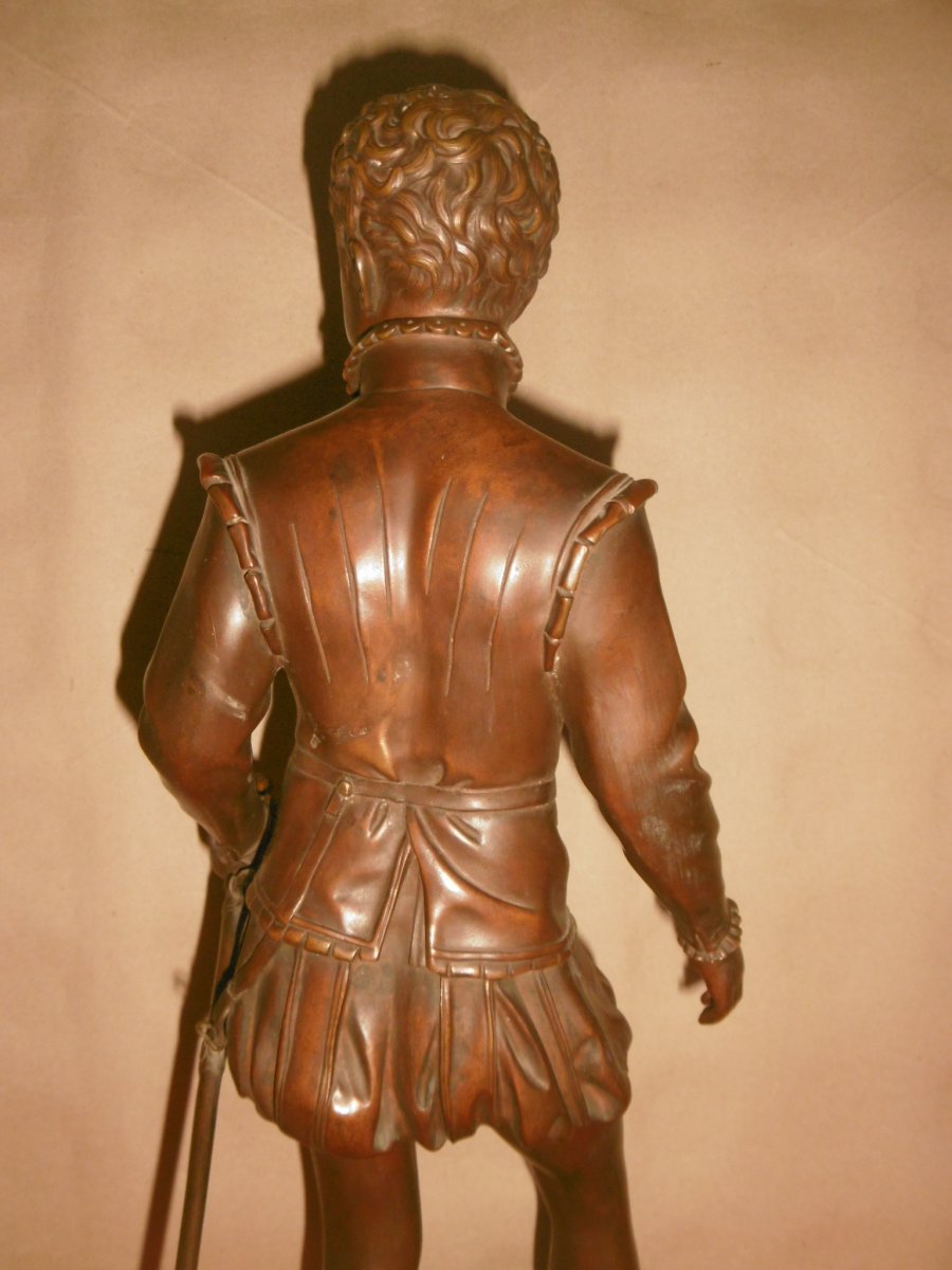 Henry IV Bronze Signé-photo-5
