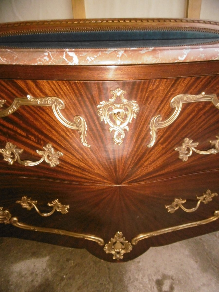 Louis XV Galbée Commode-photo-4